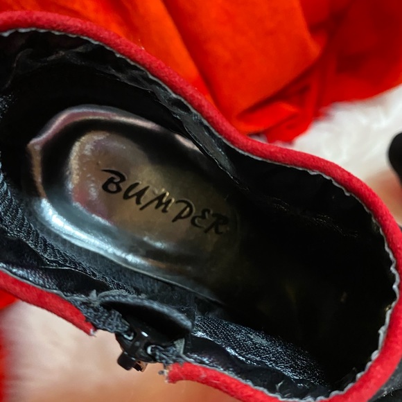 🖤Bumper suede spiked red and black heels🖤 - Picture 10 of 11
